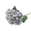 Hortenzia selyemvirág ág, 62cm magas, virágfej átmérő: 22cm - Kék
