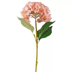   Hortenzia selyemvirág ág, 62cm magas, virágfej átmérő: 22cm - Bézs