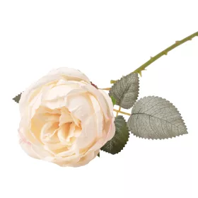   Peónia selyemvirág szál, 51cm magas, virágfej átmérő: 10cm - Fehér