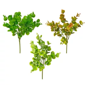   Pénzlevelű pilea műnövény, 5 ágú, 40cm magas - 60db-os mix