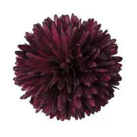 Krizantém selyemvirág fej, 14cm - Wine red
