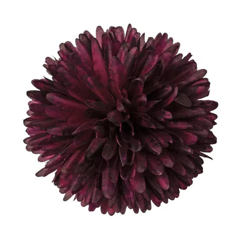 Krizantém selyemvirág fej, 14cm - Wine red
