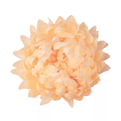 Krizantém selyemvirág fej, 14cm - Krém