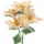 Poinsettia bouquet, 5 heads, 31cm height - Metallic champagne