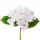Real touch hortenzia, 21cm magas, virágfej  átmérő: 15cm - Fehér