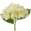 Real touch hortenzia, 21cm magas, virágfej  átmérő: 15cm - Krém
