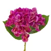 Real touch hortenzia, 21cm magas, virágfej  átmérő: 15cm - Lila