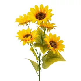   Napraforgó ág, 76cm magas, 5 fejes, virágfej átmérő: 10cm - 50db