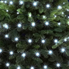 DOT LED-es fényfüzér, 15 + 3m, hidegfehér