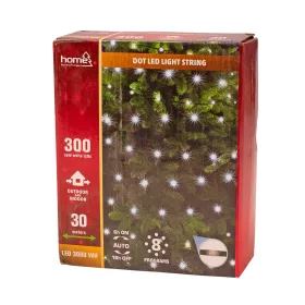 DOT LED-es fényfüzér, 30 + 3m, hidegfehér
