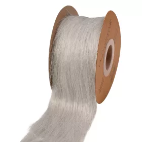 Long Fur Ribbon 63mm x 2.7m - Grey