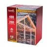 LED fényfüzér futófénnyel 9,6 m, 720 db melegfehér és hidegfehér LED, 16 fényprogrammal, fekete vezetékkel