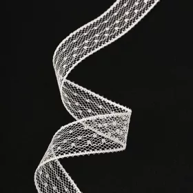Csipkeszalag 17mm x 10m - Fehér