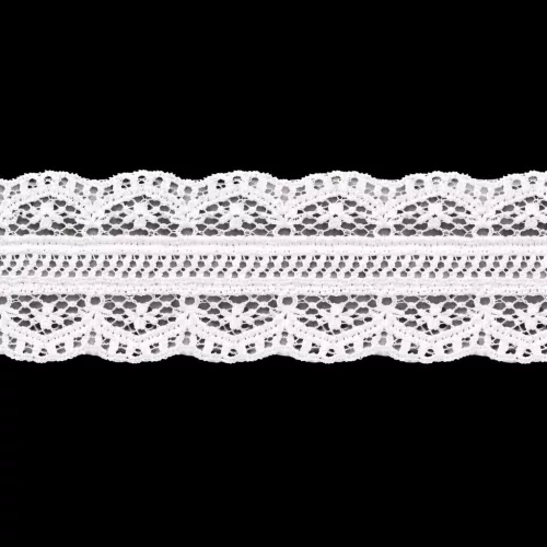 Csipkeszalag 21mm x 10m - Fehér