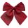 Glitter Velvet Bow, 20 x 24cm - Burgundy