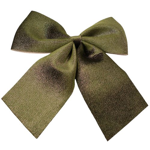 Glitter Velvet Bow, 28 x 34cm - Green