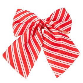 Red-White Striped Bow, 20 x 24cm
