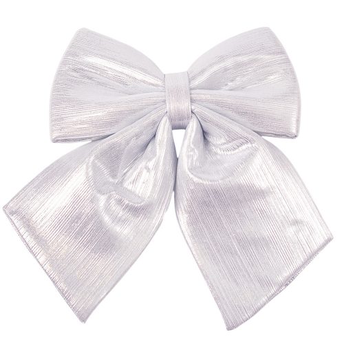 Shiny Bow, 20 x 24cm - Silver