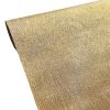 Metál vászon dekorációs anyag, asztali futó, 28cm x 5m - Arany