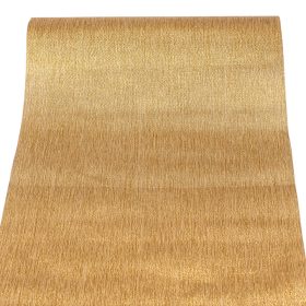   Metál vászon dekorációs anyag, asztali futó, 28cm x 5m - Arany