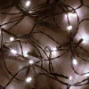 Battery-operated LED string light, 4.9 + 1m, 50 LEDs, cool white, with timer