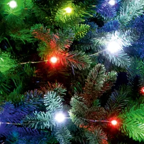 Micro LED fényfüzér, 2.9m + 30cm, 30 színes micro LED
