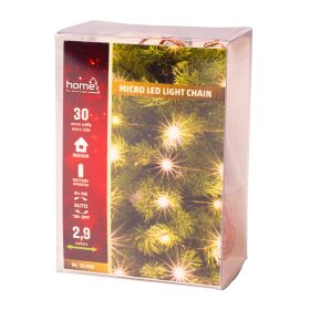   Micro LED string light, 2.9m + 30cm, 30 warm white micro LEDs