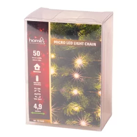  Micro LED fényfüzér, 4.9m + 30cm, 50 melegfehér micro LED