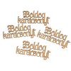 4db. "Boldog Karácsonyt" fa felirat 10 x 5cm - Arany