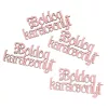 4db. "Boldog Karácsonyt" fa felirat 10 x 5cm - Dusty rose 