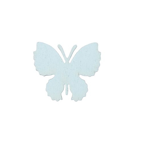 10db. festett fa pillangó 4 x 3.5cm - Kék
