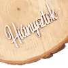 4db. "Hiányoztok" felirat fából 10 x 4.5cm - Fehér