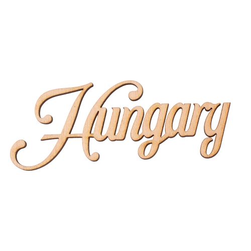 5db. "Hungary" fa felirat 10 x 4cm - Natúr