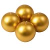 Adventi gömb gyertya készlet 8cm - Metál arany