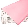 Text patterned foil roll 58cm x 10m - Pink