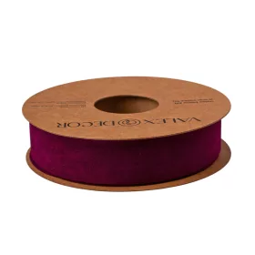 Bársony szalag, 2 oldalas, 25mm x 10m - Wine red