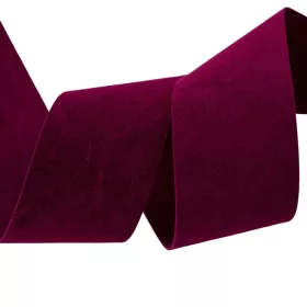 Bársony szalag, 2 oldalas, 40mm x 10m - Wine red