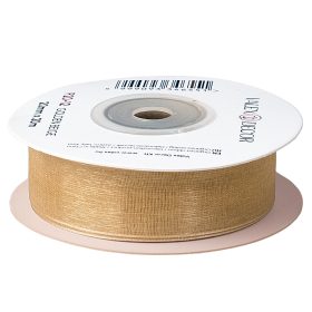 Organza szalag 20mm x 20m - Bézses arany