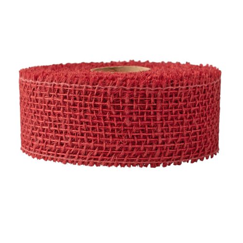Juta szalag 5cm x 9m - Bordó