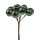 Bogyós dekor pick ⌀ 1.9 cm, 12 szál, 11 cm magas - Sötétzöld