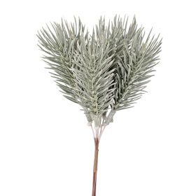 Fenyőág dekor köteg, 6 szál, 17 cm magas - Zöld