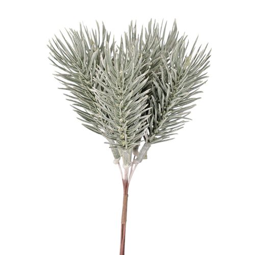 Fenyőág dekor köteg, 6 szál, 17 cm magas - Zöld