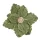 Velvet Poinsettia Decorative Pick, 15 cm high - Green