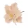 Velvet Poinsettia Decorative Pick ⌀ 14cm, 15cm Tall - Ecru