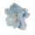 Velvet Poinsettia Decorative Pick ⌀ 14cm, 15cm Tall - Light Blue
