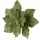 Velvet Poinsettia Decorative Pick ⌀ 18cm, 20cm Tall - Green