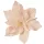 Velvet Poinsettia Decorative Pick ⌀ 18cm, 20cm Tall - Ecru