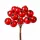 Rosehip Decorative Pick Ø 1.5cm, 12 Stems, 10cm Tall - Red