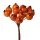 Rosehip Decorative Pick Ø 1.5cm, 12 Stems, 10cm Tall - Orange