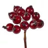 Csipkebogyó dekor pick Ø 1.5cm, 12 szál, 10cm magas - Bordó